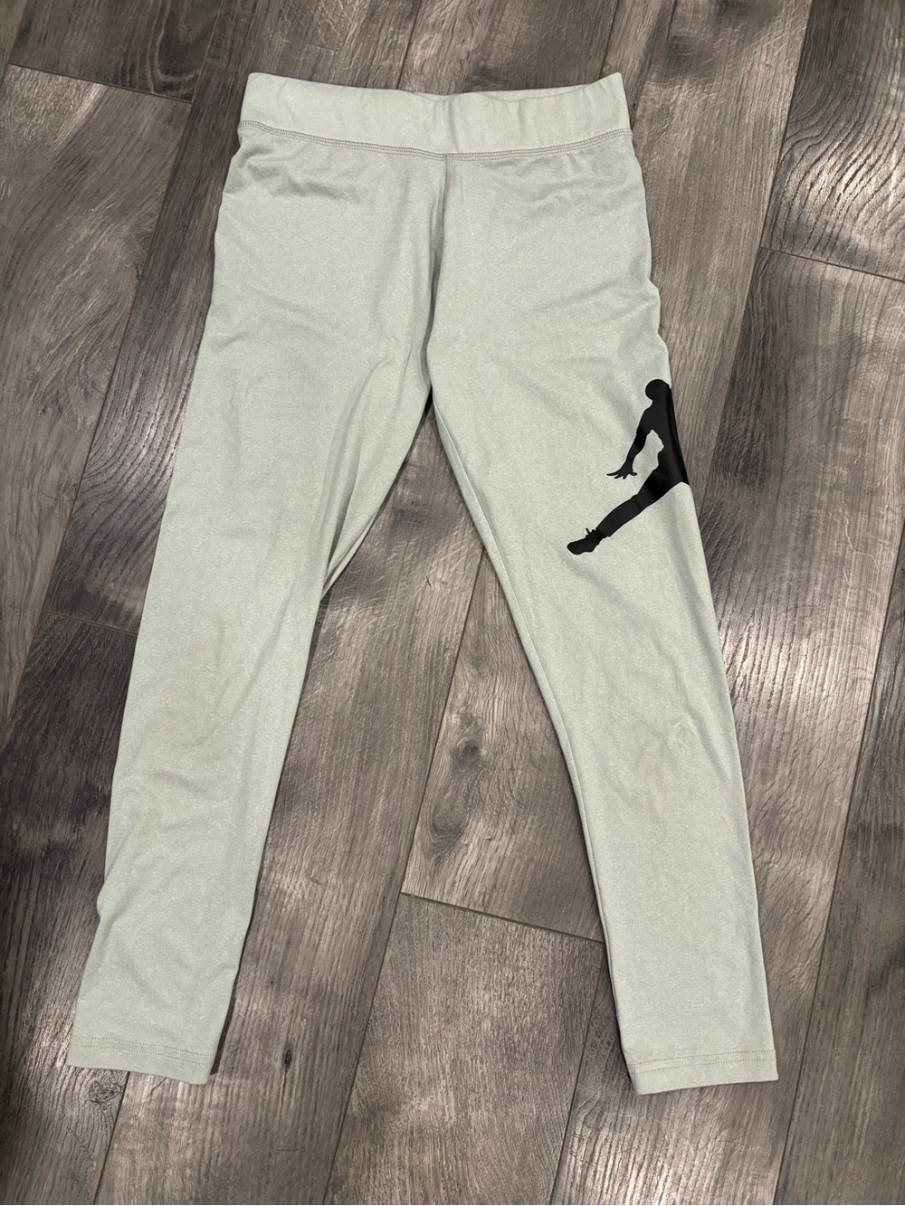 Jordan Kids Light Gray Leggings with Black Jumpman